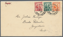 Malaiische Staaten - Sarawak: 1932, 2c Green, 4c Orange And 6c Red Mixed Franking On Letter From Kuc - Sonstige & Ohne Zuordnung