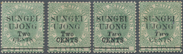 Malaiische Staaten - Sungei Ujong: 1891, "SUNGEI UJONG Two CENTS" Overprinted Complete Set Of Four V - Sonstige & Ohne Zuordnung