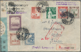 Mandschuko (Manchuko): 1942/43, Working Service Set, Red Cross, 2nd Year Etc. Total 36 F. Tied "HARB - 1932-45 Manciuria (Manciukuo)