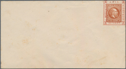 Niederländisch-Indien: 1878, Envelope Willem II With "Moquette" Frame: 10 C. Brown, Unused Mint. - Nederlands-Indië