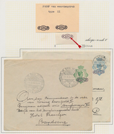 Niederländisch-Indien: 1930 (ca.), Envelopes 12 1/2 Ct./20 Ct. With Surcharge Type II Both Used: In - Niederländisch-Indien