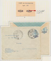 Niederländisch-Indien: 1930 (ca.), Envelopes 12 1/2 Ct./20 Ct. Blue With Surcharge Type III Mint Res - Indes Néerlandaises