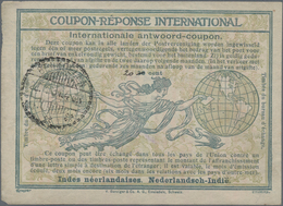 Niederländisch-Indien: 1931, International Reply Coupon IRC, 20 C./30 C. Manual In Black Canc. "BENK - Niederländisch-Indien