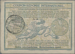 Niederländisch-Indien: 1931, International Reply Coupon IRC, 20 C./30 C. Manual In Black Canc. "BENK - Netherlands Indies