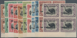 Nordborneo: 1918, Pictorial Definitives With Opt. 'RED CROSS TWO CENTS' Simplified Part Set Of 11 Fr - Bornéo Du Nord (...-1963)