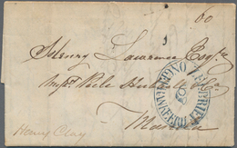 Philippinen: 1838, Incoming Mail From BOSTON/USA To Henry Lawrence In Manila Via The Forwarding Agen - Philippinen