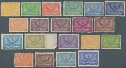 Saudi-Arabien: 1934/57, Definitive Series With Supplementary Values/colours, Unused Mounted Mint (so - Saudi Arabia