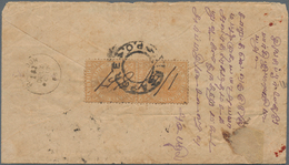 Singapur: 1885 Registered Cover From Singapore To Rangoon, Burma Franked On The Reverse By Straits 8 - Singapour (...-1959)