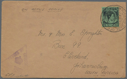 Singapur: 1941 O.A.S. Cover From Indian Base Office Singapore To Johannesburg, South Africa, Franked - Singapur (...-1959)