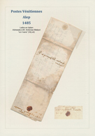 Syrien: 1480, Folded Merchant Envelope From Aleppo To Venetia, Addressed To M. Ambrose Malipot "ou I - Siria