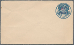 Syrien: 1921, 2 Pia Stationery Envelope With Red Overprint "O.M.F Syrie" On 1 Pia. Envelope Has Some - Syrië