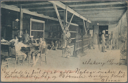 Thailand: 1905 Destination DENMARK: Picture Postcard (Bangkok Police Station) Used From Another Thai - Thaïlande