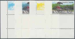 Thailand: 1997. Progressive Proof (9 Phases Inclusive Original) As Vertical Corner Units With Blank - Thailand