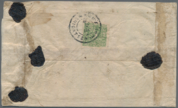 Tibet: 1933, 4 T. Green Tied "Shigatse" (Hellrigl Type T46) To Reverse Of Registered Inland Cover, C - Altri - Asia