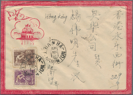 Vietnam-Nord (1945-1975): 1953. Surface Letter With A Mixed Franking Of Michel Nr. 7 And 8 On A Deco - Viêt-Nam