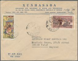 Vietnam-Nord (1945-1975): 1968 (ca.): Mixed Frankings: A) Xunhasaba Letter From 1965 Sent As Printed - Vietnam