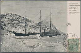 Thematik: Antarktis / Antarctic: 1904, "Scotia" Expedition, Two Contemporary Ppc: Scotia Stuck In Ic - Autres & Non Classés