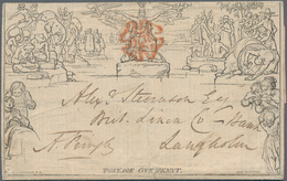 Thematik: Anzeigenganzsachen / Advertising Postal Stationery: 1840, Great Britain. Mulready One Cent - Unclassified