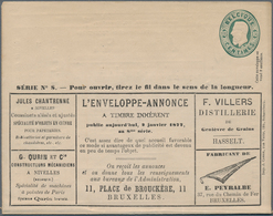 Thematik: Anzeigenganzsachen / Advertising Postal Stationery: 1876, Belgium. Advertisment Cover 10c - Zonder Classificatie
