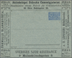 Thematik: Anzeigenganzsachen / Advertising Postal Stationery: From 1887 On, Sweden. Stadsposten Stoc - Zonder Classificatie