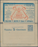 Thematik: Anzeigenganzsachen / Advertising Postal Stationery: 1890 (approx.), France. Advertising Le - Zonder Classificatie