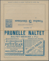 Thematik: Anzeigenganzsachen / Advertising Postal Stationery: 1890 (approx.), France. Advertising Le - Non Classificati