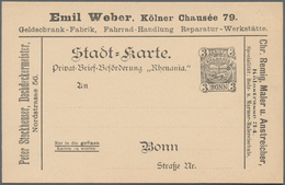 Thematik: Anzeigenganzsachen / Advertising Postal Stationery: 1895 (ca.), German Reich. Private Ad P - Unclassified