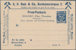 Thematik: Anzeigenganzsachen / Advertising Postal Stationery: 1895 (ca.), German Reich. Private Ad P - Ohne Zuordnung