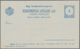 Thematik: Anzeigenganzsachen / Advertising Postal Stationery: 1896 (approx.), Hungaria. Lot Of 3 Dif - Non Classés