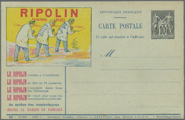 Thematik: Anzeigenganzsachen / Advertising Postal Stationery: 1899, France. Advertising Postcard 10c - Unclassified