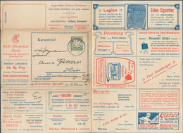 Thematik: Anzeigenganzsachen / Advertising Postal Stationery: 1907, Bayern, 5 Pf Wappen Privat-Anzei - Non Classificati