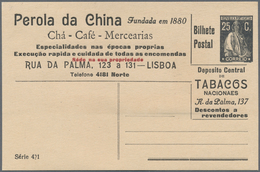 Thematik: Anzeigenganzsachen / Advertising Postal Stationery: 1912 (ca.), Portugal. Advertising Post - Zonder Classificatie