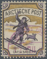 Thematik: Arktis / Arctic: 1904, Norway. Photo Postcard "Spitzbergen: Glacier" With 10 Ore Posthorn - Autres & Non Classés