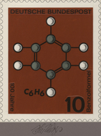 Thematik: Chemie / Chemistry: 1964, Bund, Nicht Angenommener Künstlerentwurf (20x17) Von Prof. H.Sch - Chimie