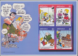 Thematik: Comics / Comics: 2005, GRENADA: Cartoons 'Dennis The Menace' Complete Set Of Eight In Two - Fumetti