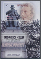 Thematik: Druck-Dichter / Printing-poets: 2005, ANTIGUA & BARBUDA: 200 Years Of Death Of Friedrich S - Writers