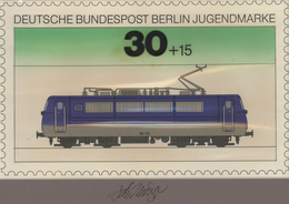 Thematik: Eisenbahn / Railway: 1975, Berlin, Nicht Angenommener Künstlerentwurf (27x16,5) Von Prof. - Trains