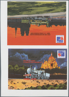 Thematik: Eisenbahn / Railway: 1999, ZAMBIA: International Stamp Exhibition Philexfrance In Paris Co - Treni