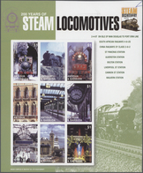 Thematik: Eisenbahn / Railway: 2004, ANTIGUA & BARBUDA: 200 Years Of Steam Locomotives Complete Set - Treni