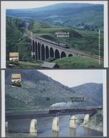 Thematik: Eisenbahn / Railway: 2004, ANTIGUA & BARBUDA: 200 Years Of Steam Locomotives Complete Set - Eisenbahnen