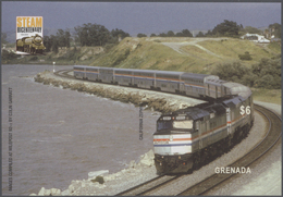 Thematik: Eisenbahn / Railway: 2004, GRENADA: 200 Years Of Steam Locomotives Complete Set Of 27 In T - Treni