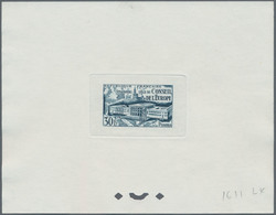 Thematik: Europa / Europe: 1952, France. Epreuve D'atelier In Green Black For The 30fr Stamp "Counci - Idées Européennes