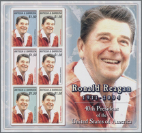 Thematik: Film-Kino / Film-cinema: 2005, ANTIGUA & BARBUDA: 40th President Of The USA 'Ronal Reagan' - Kino