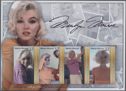 Thematik: Film-Kino / Film-cinema: 2008, DOMINICA: Marilyn Monroe Set Of Four In An IMPERFORATE Shee - Kino