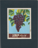 Thematik: Flora-Obst + Früchte / Flora-fruits: 1962, Libanon, Issue Fruit, Artist Drawing(101x134) R - Obst & Früchte