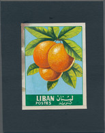 Thematik: Flora-Obst + Früchte / Flora-fruits: 1962, Libanon, Issue Fruit, Artist Drawing(101x134) O - Obst & Früchte