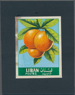 Thematik: Flora-Obst + Früchte / Flora-fruits: 1962, Libanon, Issue Fruit, Artist Drawing(101x134) O - Fruit