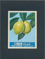 Thematik: Flora-Obst + Früchte / Flora-fruits: 1962, Libanon, Issue Fruit, Artist Drawing(101x133) L - Obst & Früchte