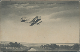 Thematik: Flugzeuge, Luftfahrt / Airoplanes, Aviation: 1910, MÜNCHENER FLUGWOCHE, Offizielle Flugpla - Flugzeuge