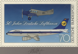 Thematik: Flugzeuge, Luftfahrt / Airoplanes, Aviation: 1976, Bund, Nicht Angenommener Künstlerentwur - Flugzeuge